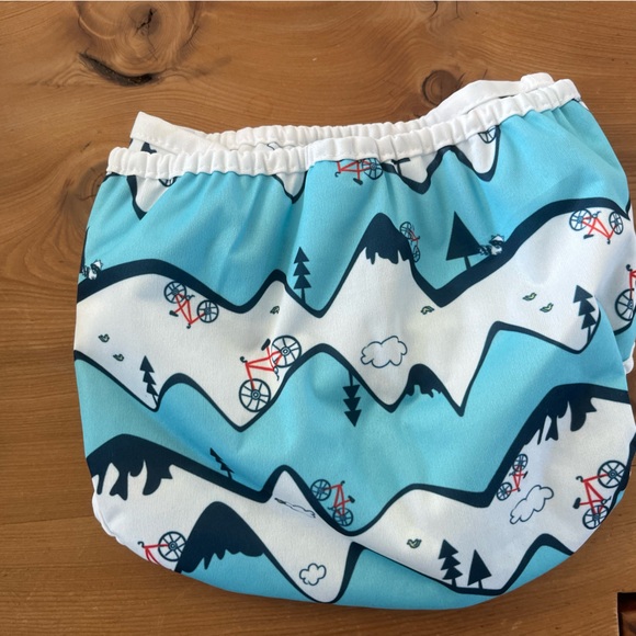 Thirsties Kids Cloth Diapers - Blue and White - Picture 6 of 6